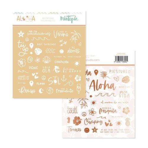 Pegatinas transparentes Aloha de Mintopía