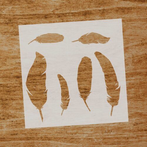 Stencil Plumas