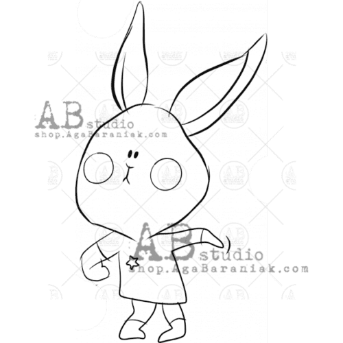 Sello AB Studio "Happy hare"