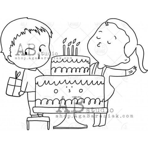 Sello AB Studio "Happy bithday to you"