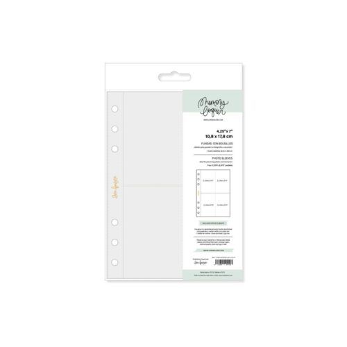 Set de 10 fundas 4,25"x7" cuatro bolsillos Lora Bailora