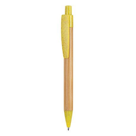 Bolígrafo Bambú Eco color amarillo