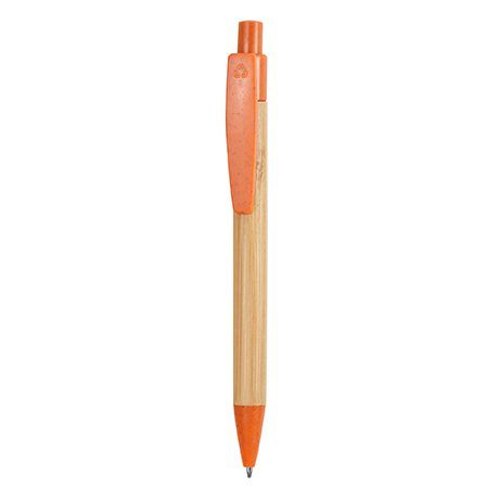 Bolígrafo Bambú Eco color naranja