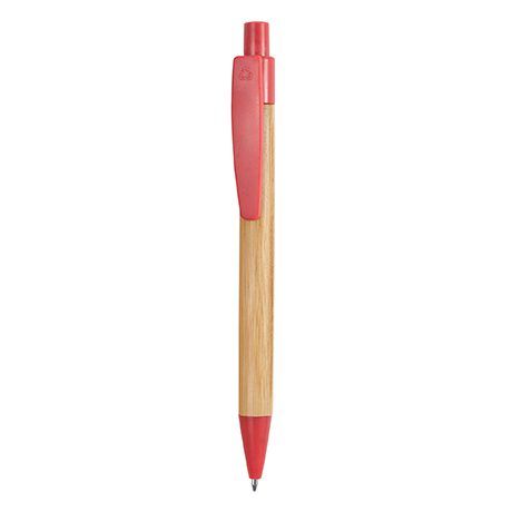 Bolígrafo Bambú Eco color rojo