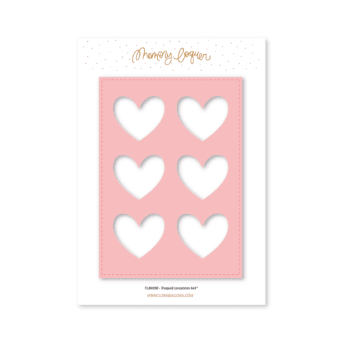Troquel Corazones 6x8" Lora Bailora
