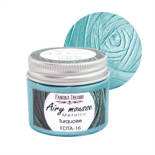 Airy Mousse Metallic Turquoise de Fabrika Decoru