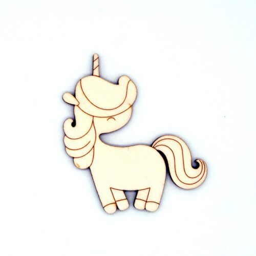 Silueta de madera - Unicornio