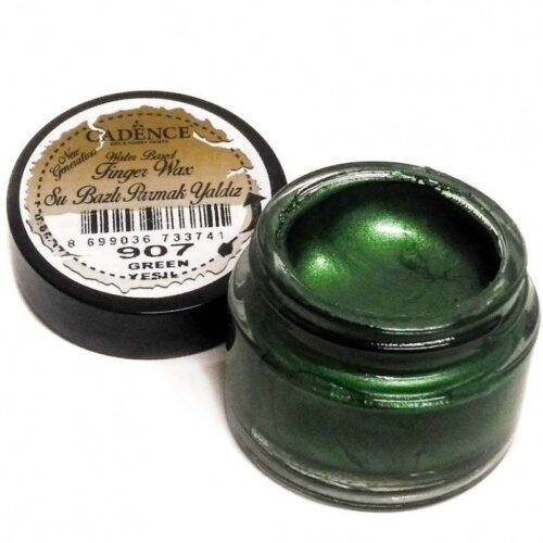 Crema metalizada Finger Wax color Verde