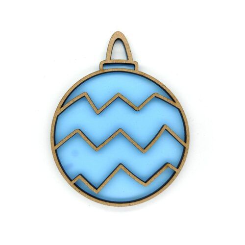 Shaker Bola de Navidad Zig Zag
