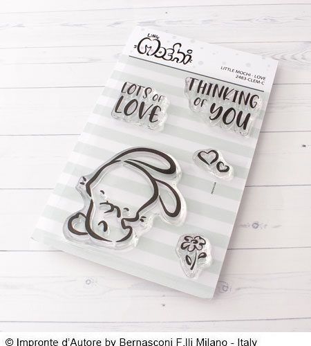 Set de sellos transparentes "Little Mochi Love" IMPRONTE DE AUTORE