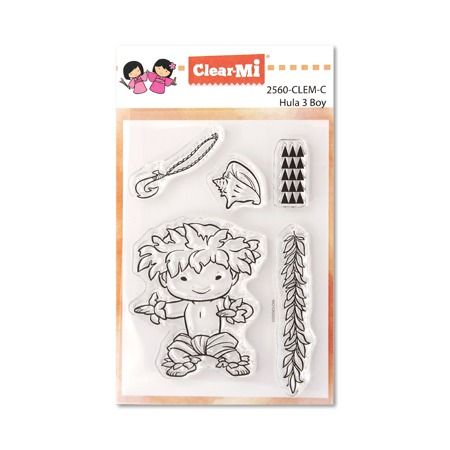 Set de sellos transparentes "Hula3 Boy" IMPRONTE DE AUTORE