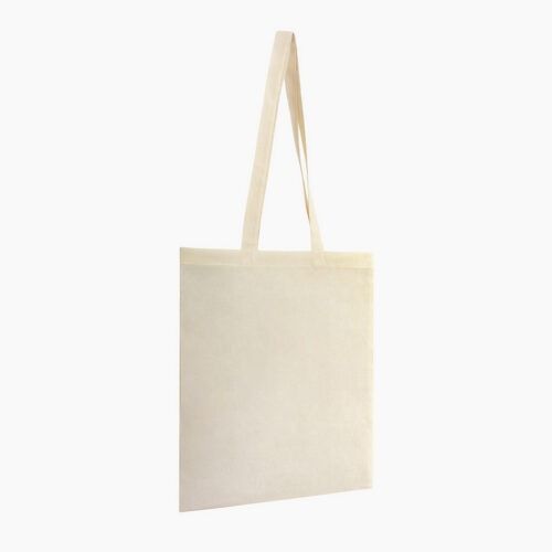 Bolsa de algodón Tote con asa larga 37x41cm