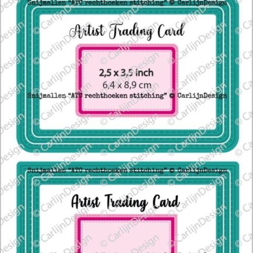 Troquel ATC Rectangles Stitching