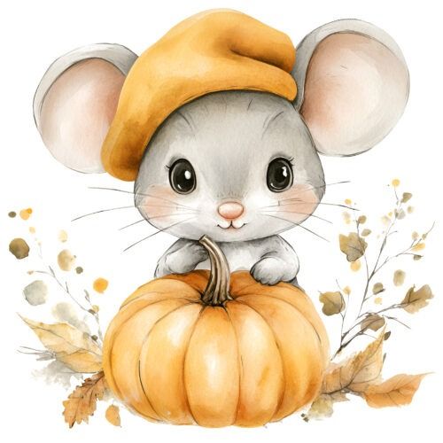 DTF Ratoncito calabaza