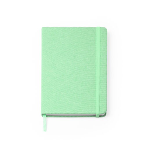 Libreta A5 tapas algodón VERDE