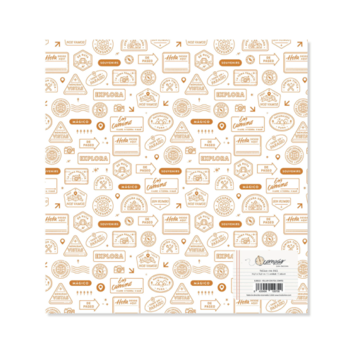 Vellum con foil COMPAS de Lora Bailora