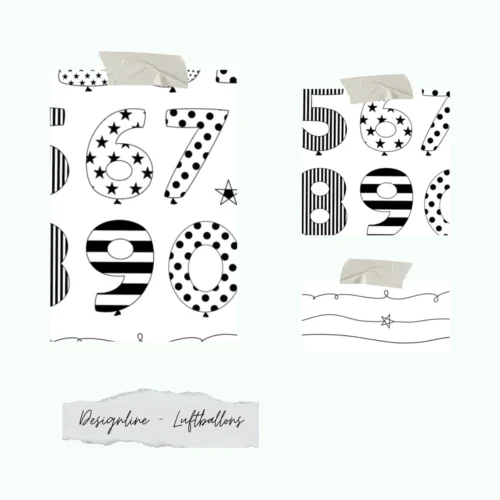 Set de Sellos Números Designline - Luftballons  de Creative Depot